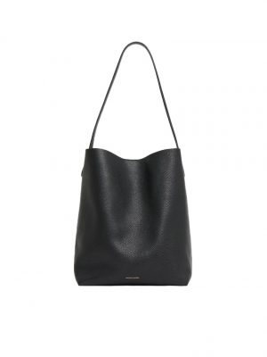 Black Everyday Cabas Leather Tote Bag - Stylefav