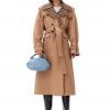 Tiger's Eye Bonded Cotton Oversized Trench Coat - Stylefav