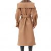 Tiger's Eye Bonded Cotton Oversized Trench Coat - Stylefav