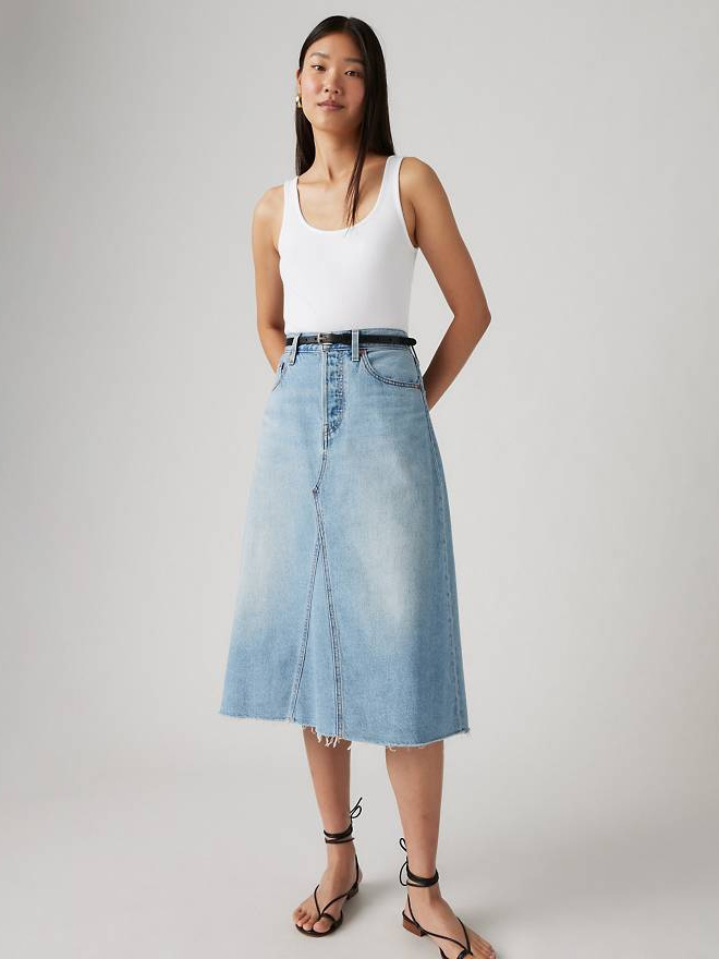 Secret High-Rise A-Line Decon Skirt - Stylefav