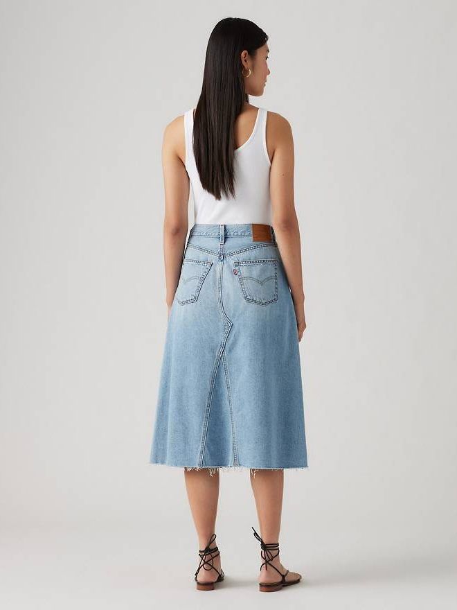 Secret High-Rise A-Line Decon Skirt - Stylefav