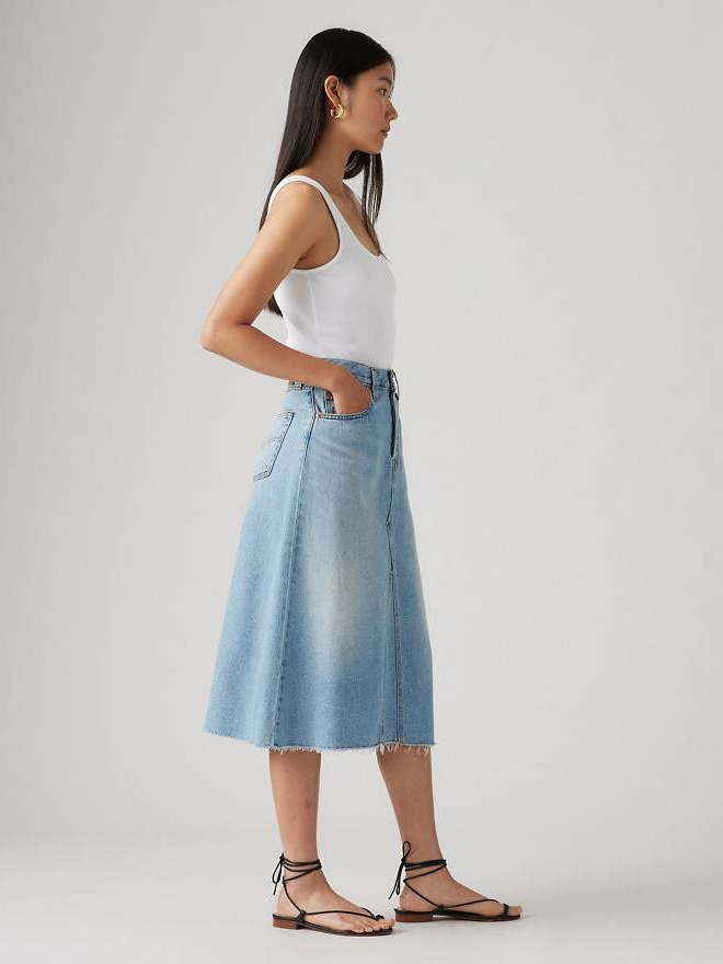 Secret High-Rise A-Line Decon Skirt - Stylefav