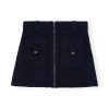 Sky Captain Boiled Wool Knit Mini Skirt m- Stylefav