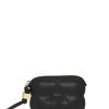 Black Ganni Bou Compact Zipped Wallet - Stylefav