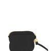 Black Ganni Bou Compact Zipped Wallet - Stylefav