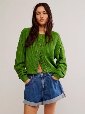 Forest Green Lila Cardigan - Stylefav