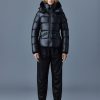 Madalyn Shiny Light Down Hooded Puffer Jacket - Stylefav
