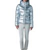Madalyn Silver Light Down Hooded Puffer Jacket - Stylefav