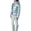 Madalyn Silver Light Down Hooded Puffer Jacket - Stylefav