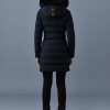 CALLA Agile-360 stretch light down coat with blue fox fur collar - Stylefav