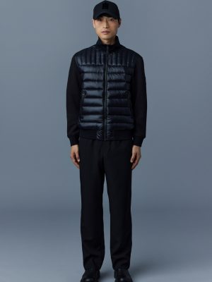 Collin Mixed media bomber jacket - Stylefav