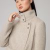 Genie Belted Tactile Wool Coat - Stylefav