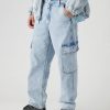 My Pockets Full Loose Straight Cargo Jeans - Stylefav