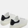 Gasp White Oversized Vegan Leather Sneakers - Stylefav