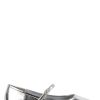 Silver Danseur Mary Jane Flats - Stylefav