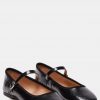 Vinetta Black Leather Mary Jane Shoes - Stylefav