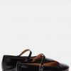 Vinetta Black Leather Mary Jane Shoes - Stylefav