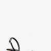 Black Luna Kitten Heel Slingback Sandals - Stylefav