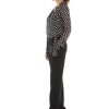 Parisian Polka Dot Bow Tie Blouse - Stylefav