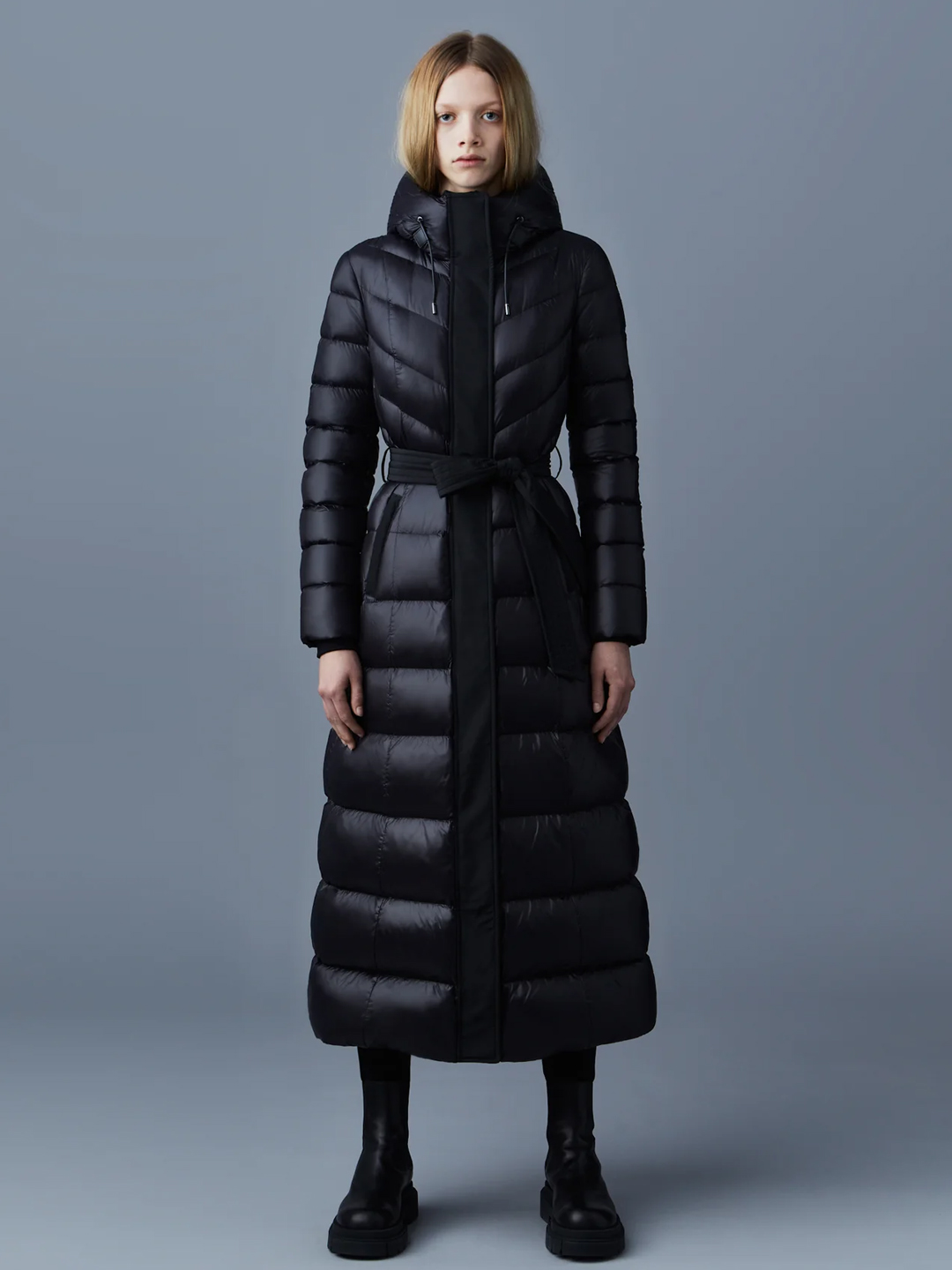 Calina Lustrous Down Maxi Coat - Stylefav