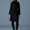 Norita Black 2-in-1 Double Face Wool Coat - Stylefav