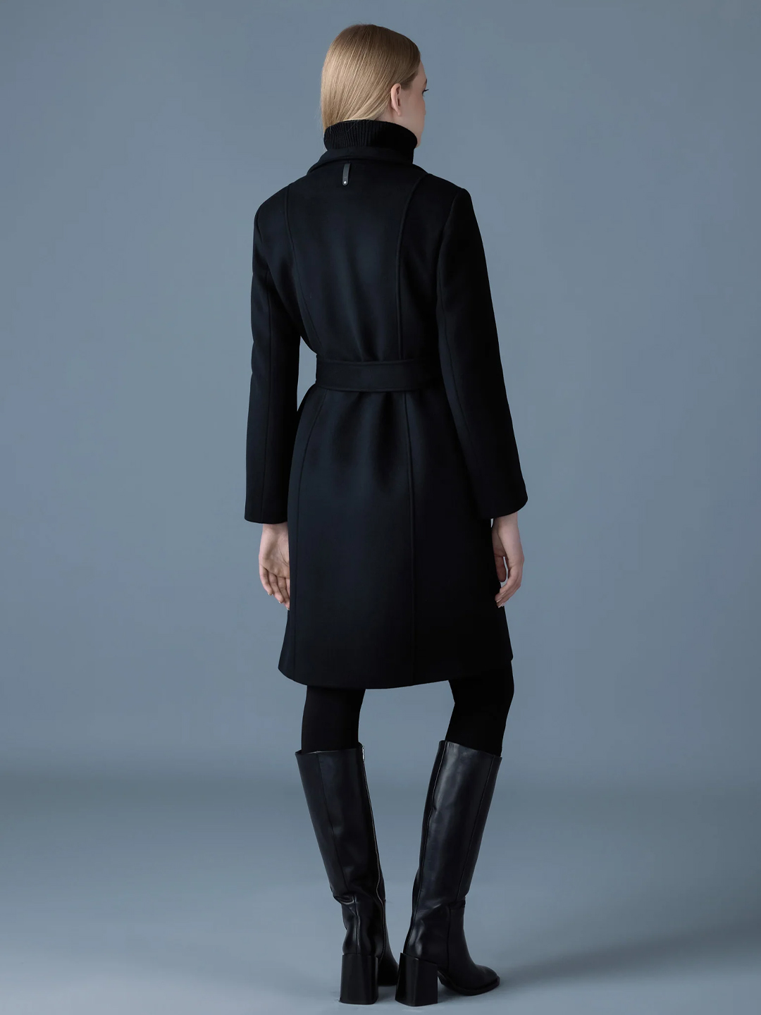 Norita Black 2-in-1 Double Face Wool Coat - Stylefav