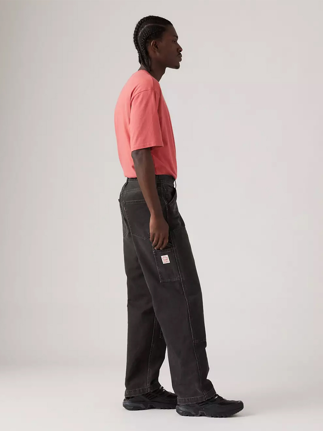 568 Loose Straight Double Knee Jeans - Stylefav