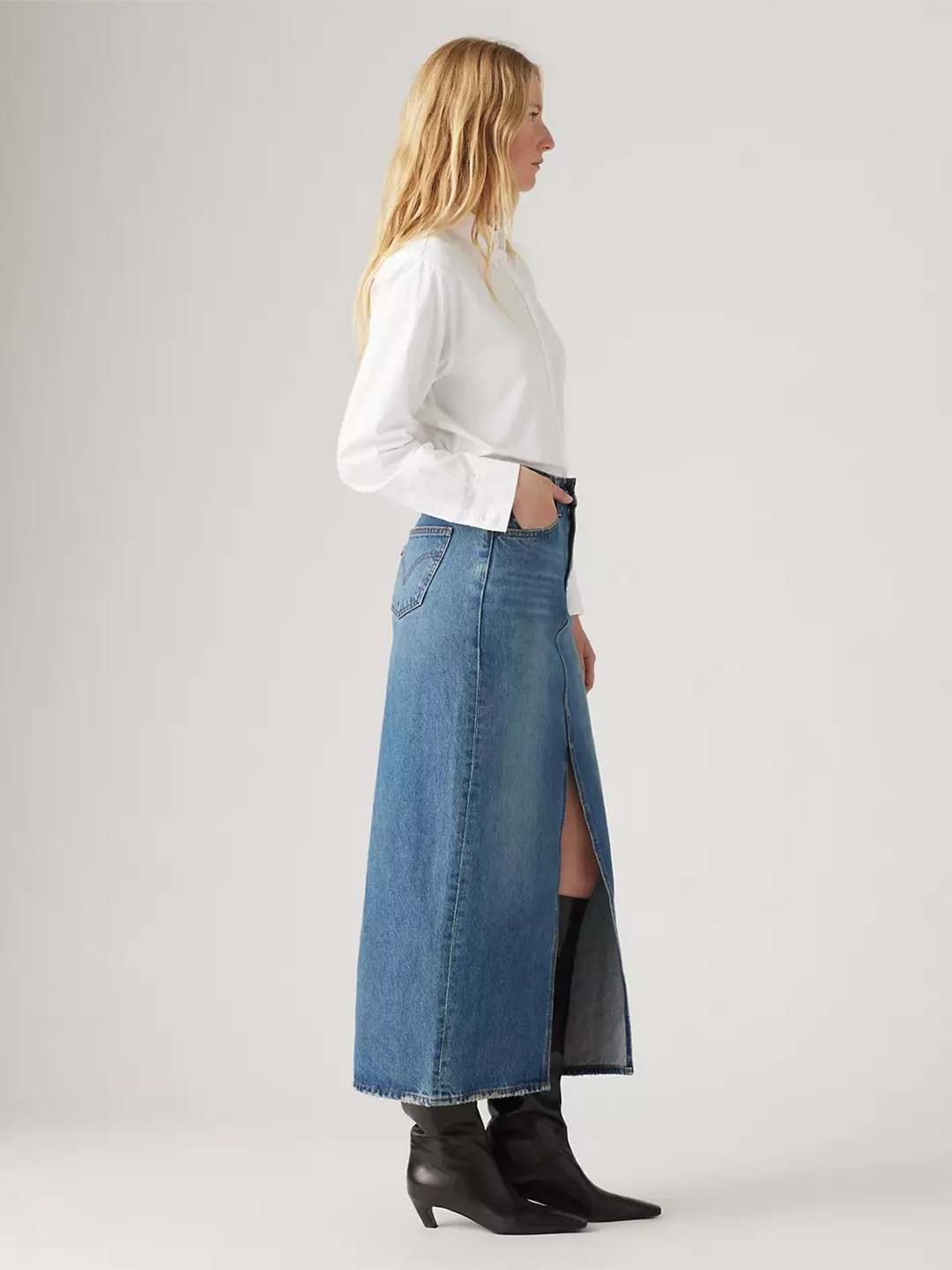 Low Fi Prep Ankle Column Skirt - Stylefav
