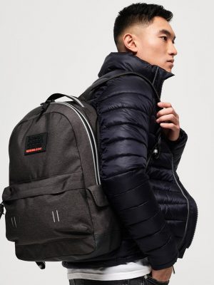 Dark Marl Montana Rucksack-Style Backpack - Stylefav