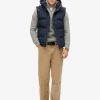 Nordic Chrome Navy Everest Hooded Puffer Gilet - Stylefav