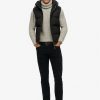 Jet Black Everest Hooded Puffer Gilet - Stylefav