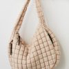 Off White Quilted Carryall Bag - Stylefav