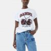 White Relaxed Cherry T-Shirt - Stylefav