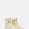 Ona Ave White Waterproof Leather Lace Up Boots - Stylefav