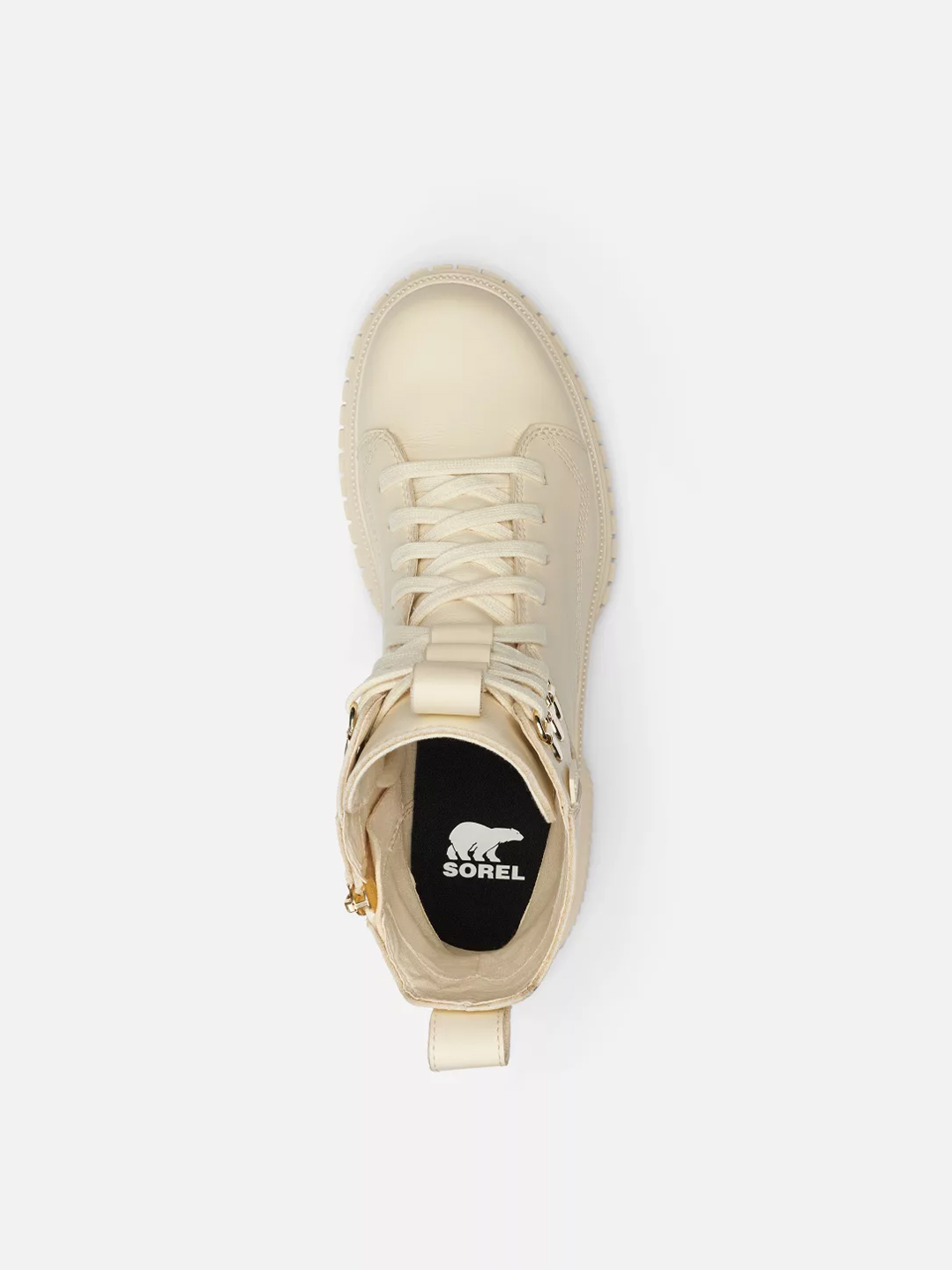 Ona Ave White Waterproof Leather Lace Up Boots - Stylefav