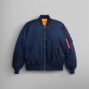 Replica Blue MA-1 Flight Jacket - Stylefav