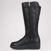 Lisa Winter Tall Leather Boots with Ice Grippers - Stylefav