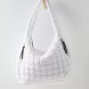 Optic White Quilted Carryall Bag - Stylefav