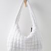 Optic White Quilted Carryall Bag - Stylefav