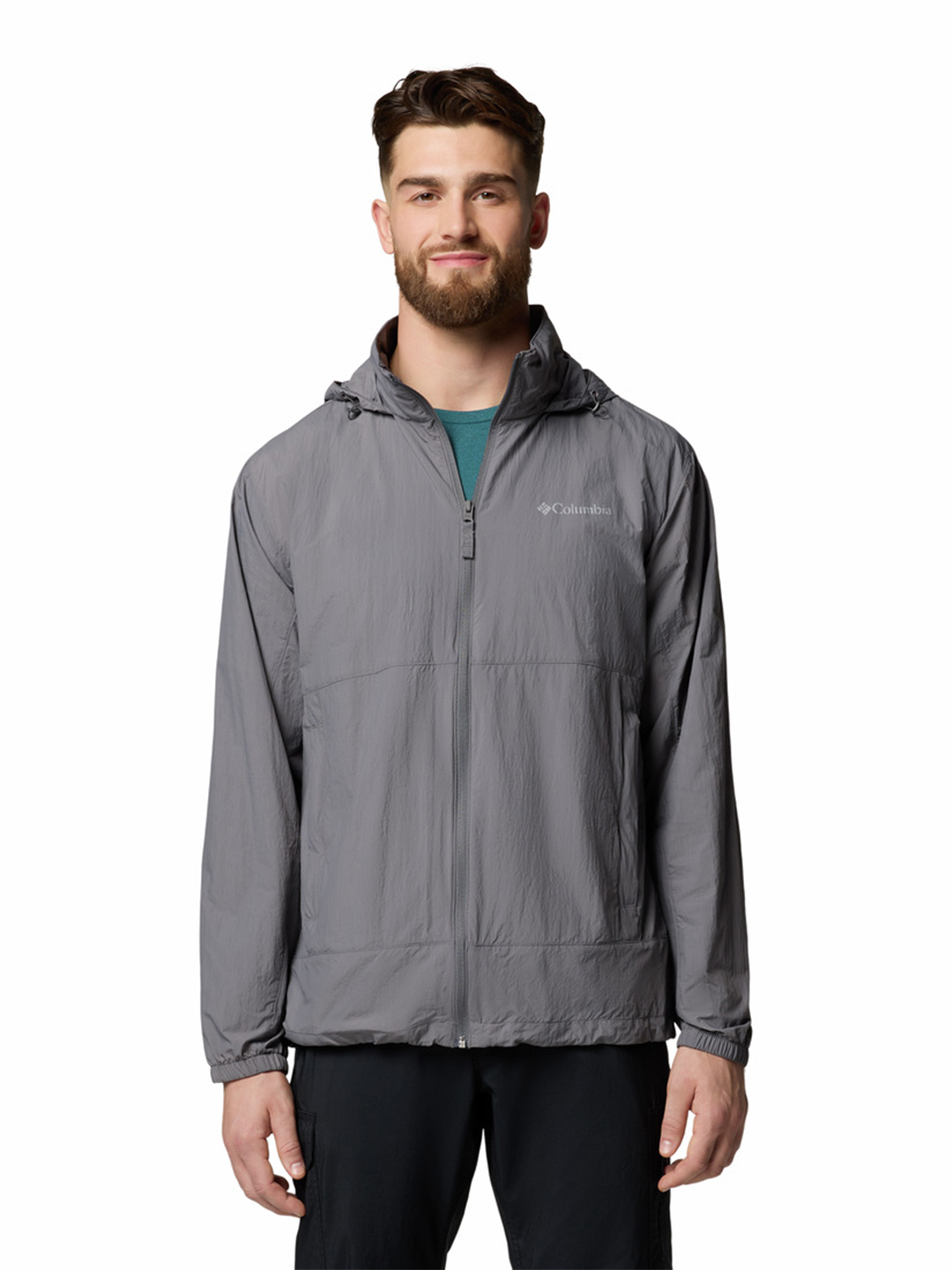City Grey Loop Basin Windbreaker - Stylefav