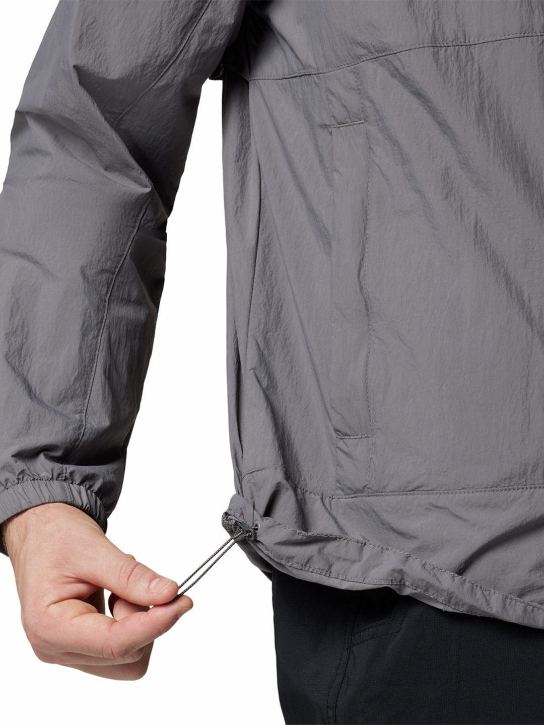 City Grey Loop Basin Windbreaker - Stylefav