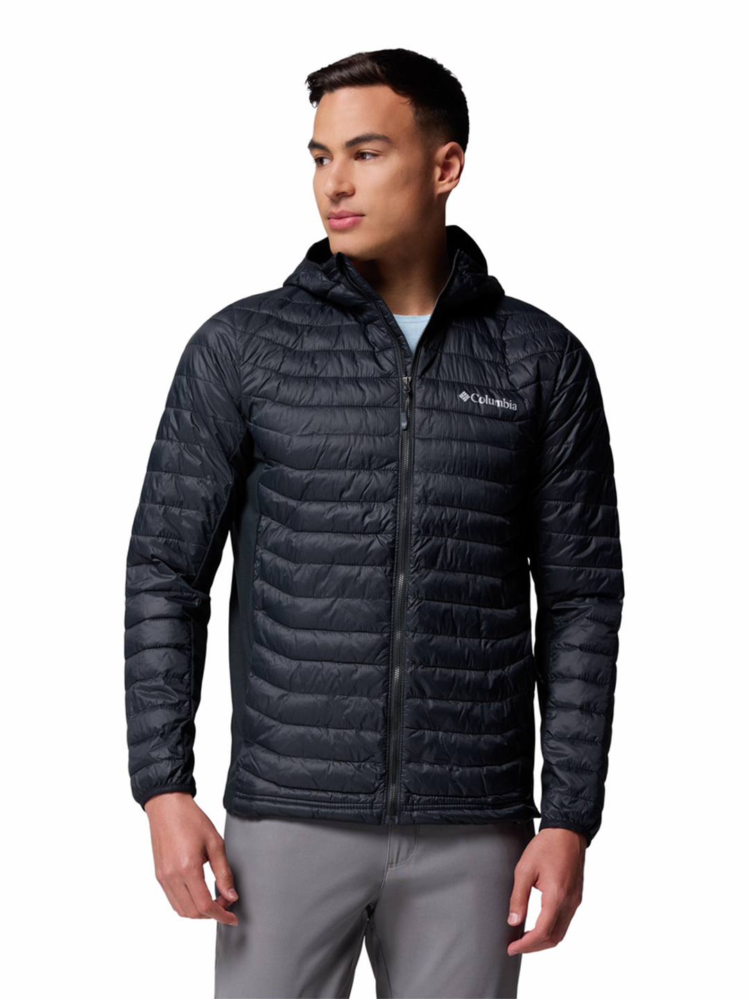 Men's Powder Pass Hybrid Hooded Jacket - Stylefav