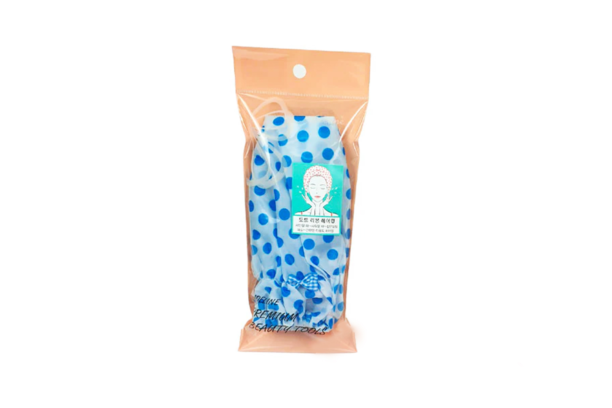 Blue Dotted Shower Cap - Stylefav