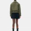 Kalamata Wide Collar Heavy Twill Short Jacket - Stylefav