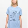 Re-cut Bunnies Cotton Jersey Relaxed T-Shirt - Stylefav