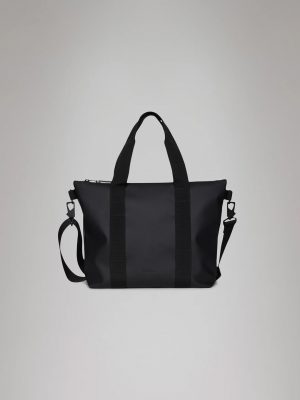 Black Waterproof Micro Tote Bag - Stylefav