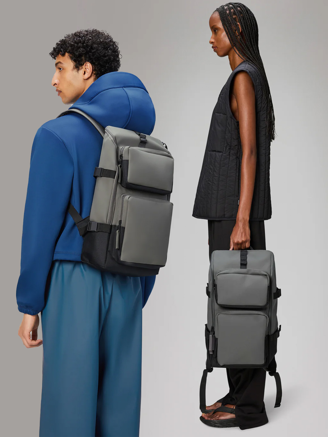 Grey Trail Cargo Waterproof Backpack - Stylefav