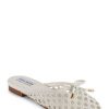 White Derive Ballet Flat Mules - Stylefav