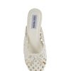 White Derive Ballet Flat Mules - Stylefav