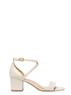 Light Cream Serena Slim Cross Sandals - Stylefav